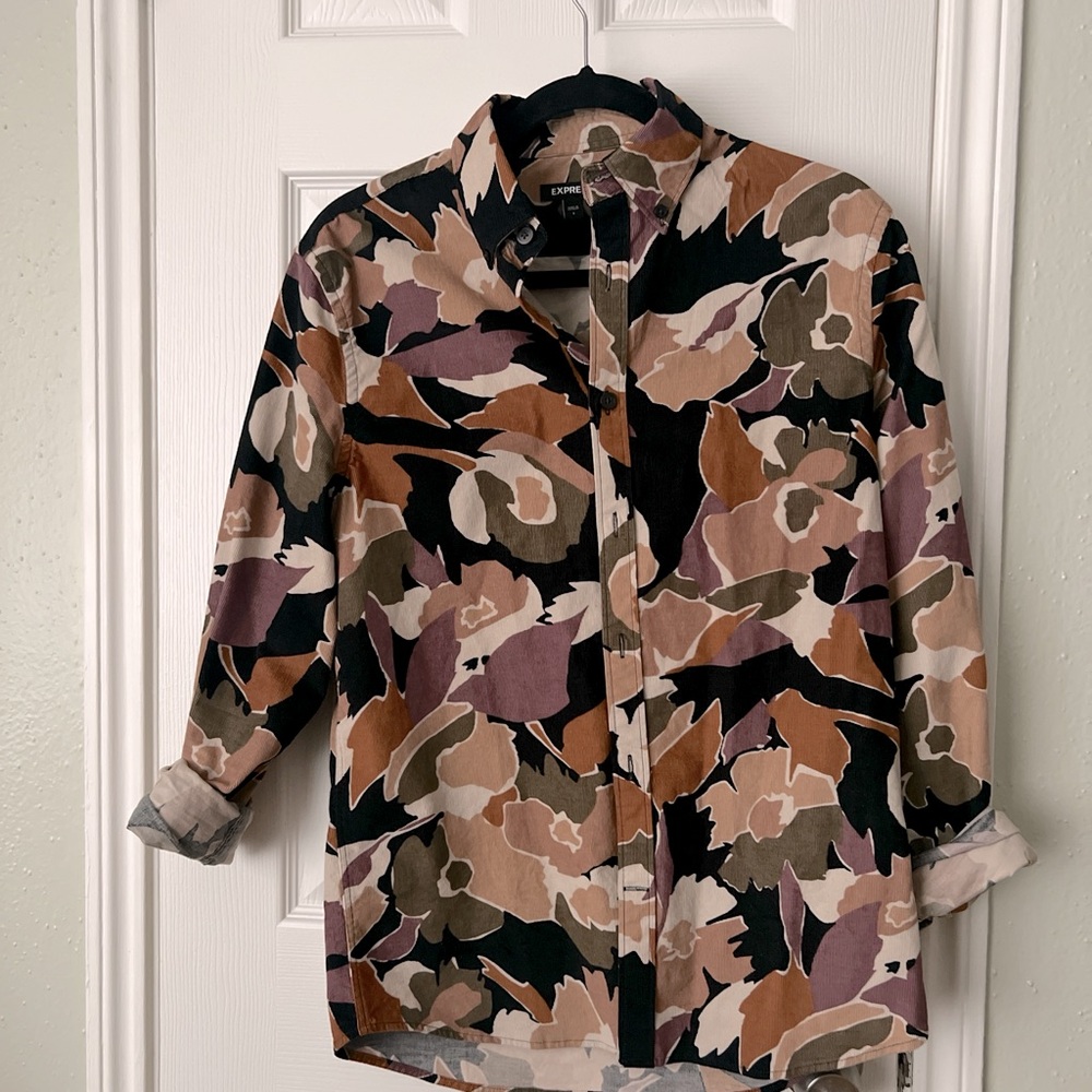 Express Corduroy Button Up